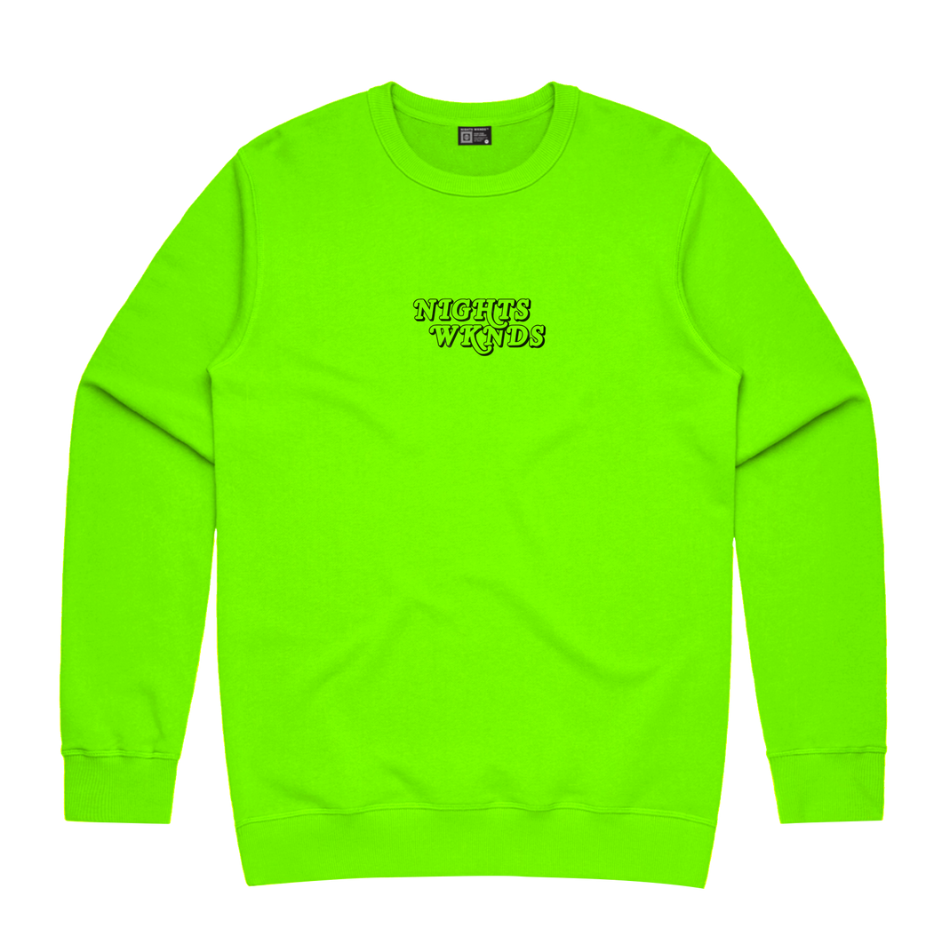 EMBROIDERED LOGO LONG SLEEVE - Safety Yellow