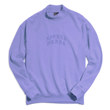 Load image into Gallery viewer, EMBROIDERED &quot;ARCH&quot; MOCK NECK FLEECE - Lavender