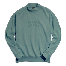 Load image into Gallery viewer, EMBROIDERED &quot;ARCH&quot; MOCK NECK FLEECE - South 8th Sage