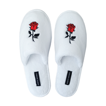 Load image into Gallery viewer, CUSHY HOTEL SLIPPER &amp; DUSTBAG - White
